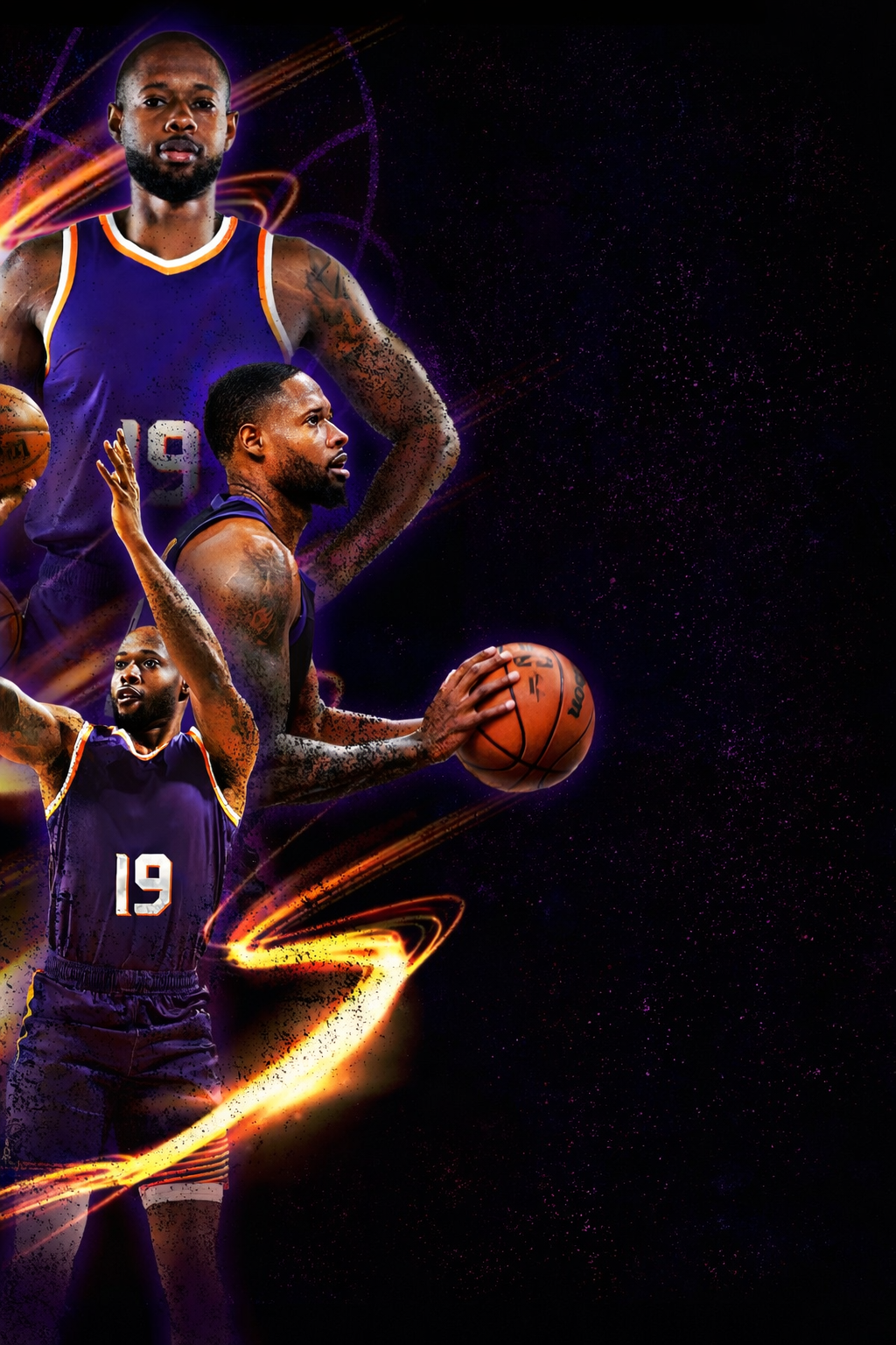 Basketball court background